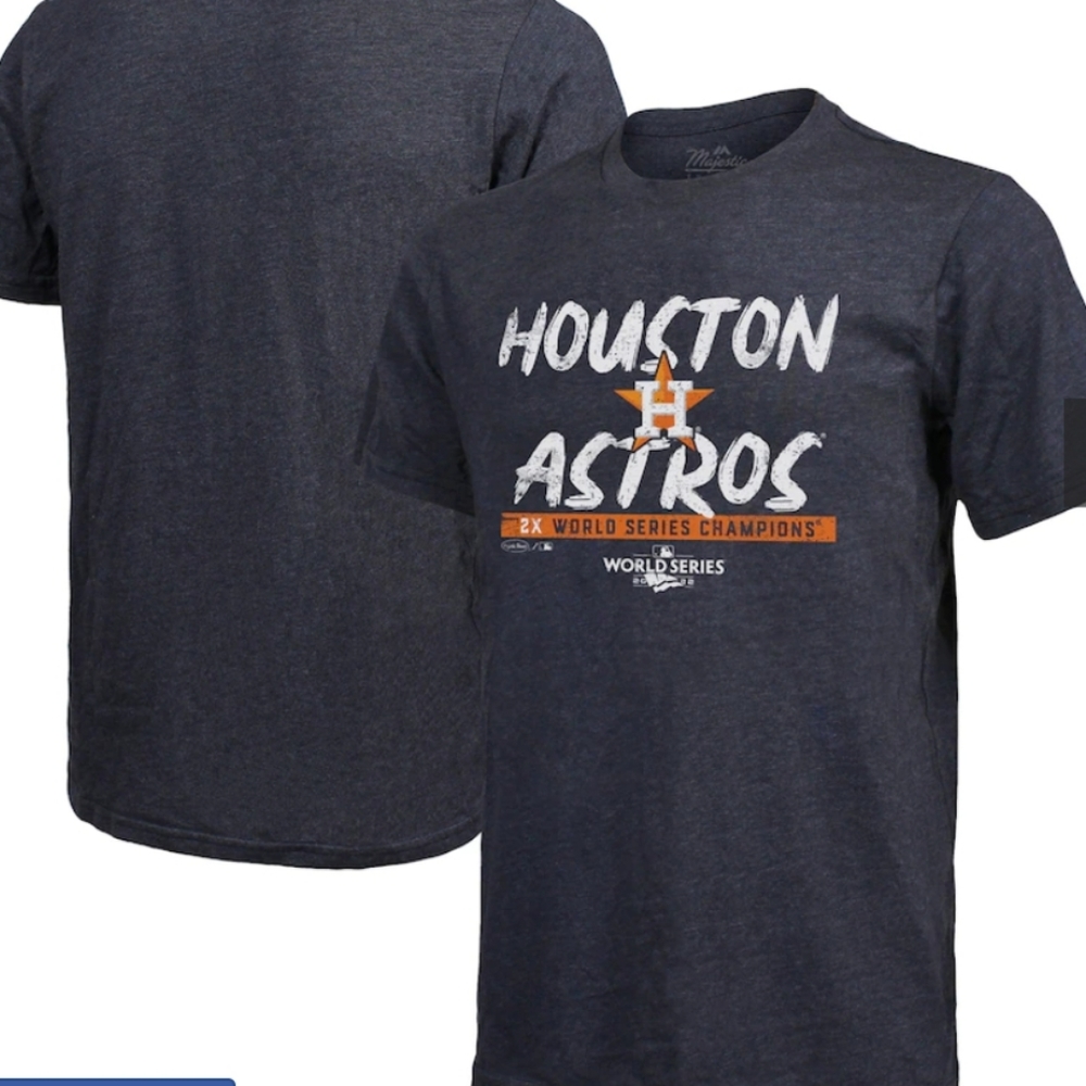 Men's Houston Astros Majestic Threads Navy 2022 World Series Champions